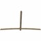 Ekena Millwork Bellingham Rough Sawn Timber Gable Bracket, Douglas Fir, 108"W x 68"H x 2"D x 4"F, 15/12 Pitch GBW108X68X0204BEL00RDF - alternate 4